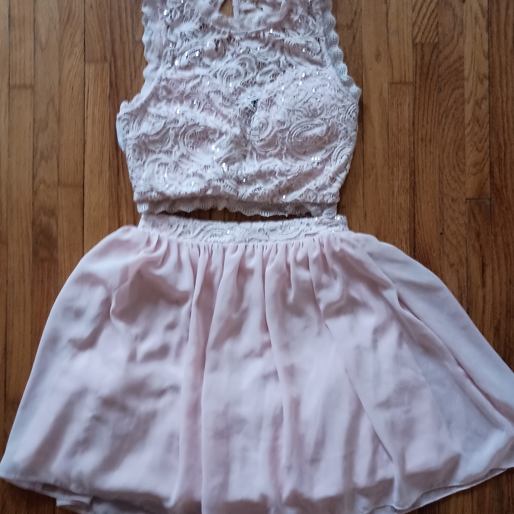 Xtraordinary Pink Lace Mini Dress